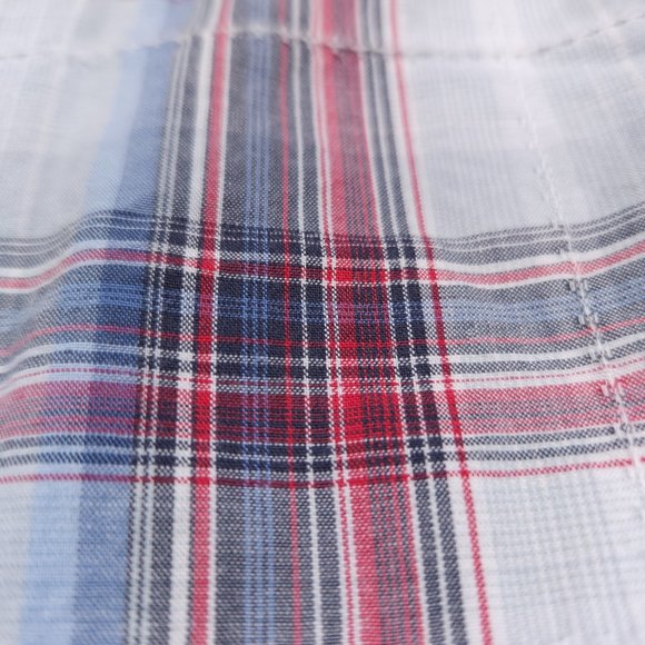 Projek Raw Western Snap Shirt Mens Size Large Long Sleeve Plaid Pockets - Picture 9 of 12